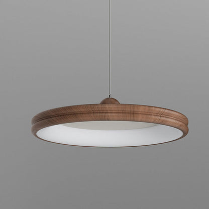 Modern Minimalist Round Cylindrical Iron Acrylic LED Pendant Light For Living Room