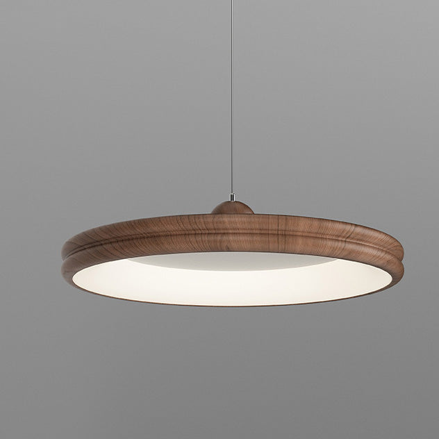 Modern Minimalist Round Cylindrical Iron Acrylic LED Pendant Light For Living Room