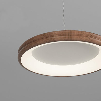 Modern Minimalist Round Cylindrical Iron Acrylic LED Pendant Light For Living Room