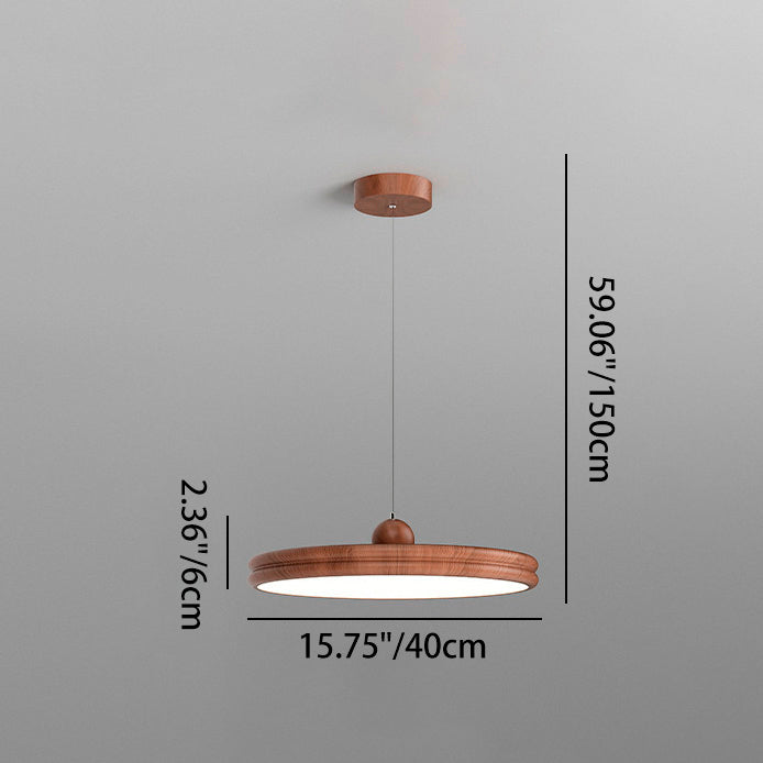 Modern Minimalist Round Cylindrical Iron Acrylic LED Pendant Light For Living Room