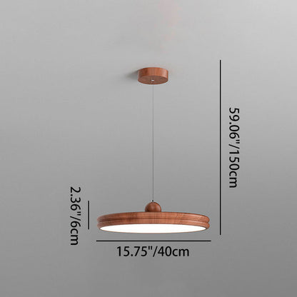 Modern Minimalist Round Cylindrical Iron Acrylic LED Pendant Light For Living Room