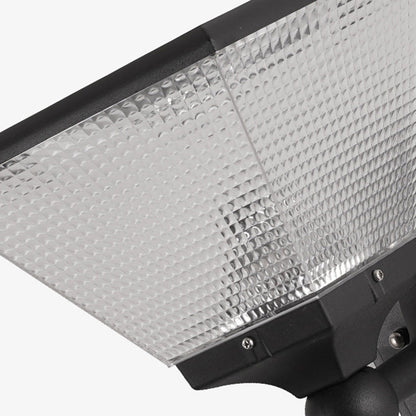 مصباح حائط LED دائري مربع الشكل مصنوع من الألومنيوم بتصميم عصري بسيط مقاوم للماء يعمل بالطاقة الشمسية للفناء الخارجي 