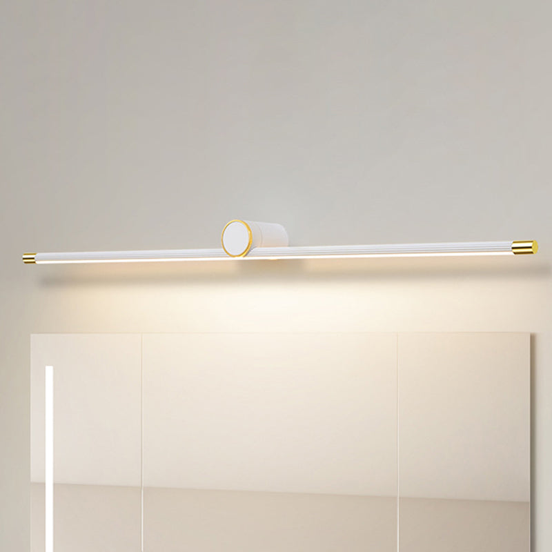 مصباح حائط LED بتصميم أسطواني طويل من الألومنيوم والحديد بتصميم عصري بسيط للحمام 