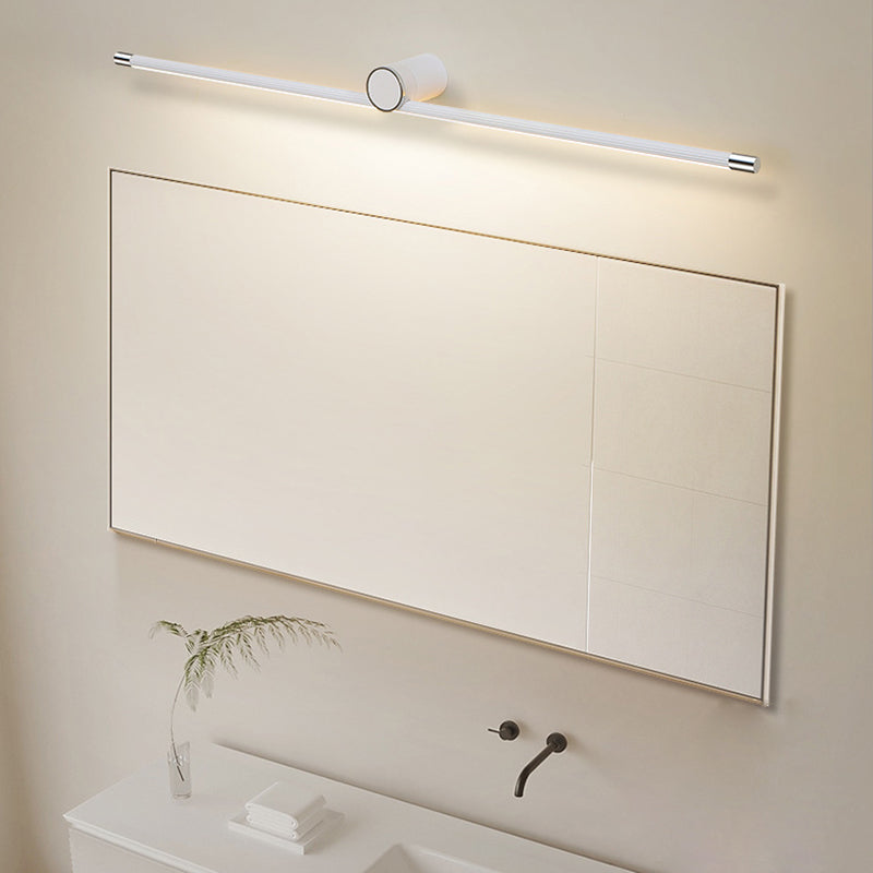 مصباح حائط LED بتصميم أسطواني طويل من الألومنيوم والحديد بتصميم عصري بسيط للحمام 