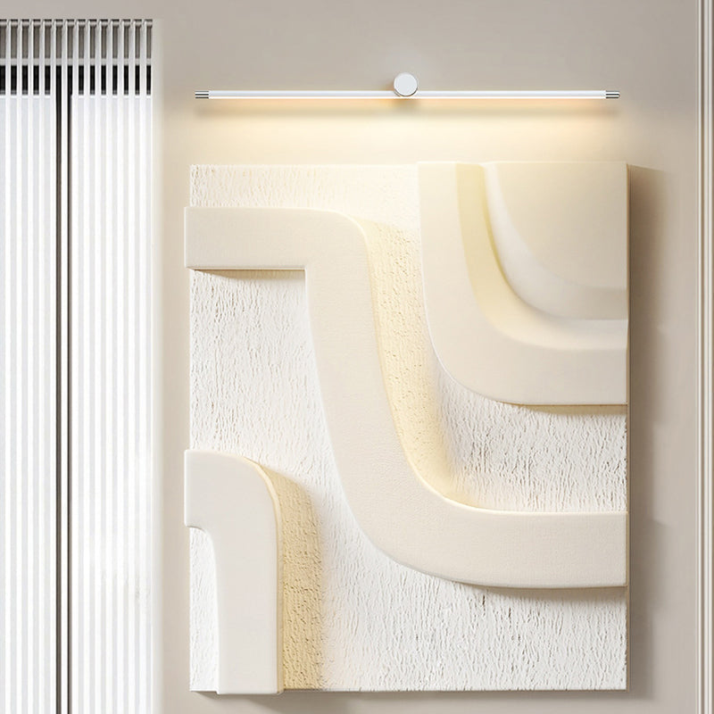 مصباح حائط LED بتصميم أسطواني طويل من الألومنيوم والحديد بتصميم عصري بسيط للحمام 