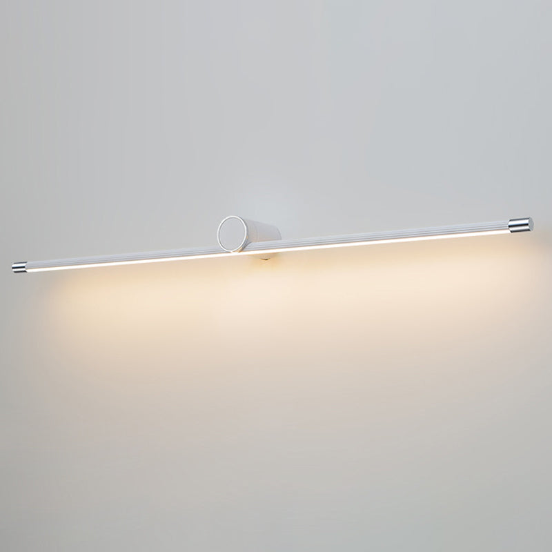 مصباح حائط LED بتصميم أسطواني طويل من الألومنيوم والحديد بتصميم عصري بسيط للحمام 