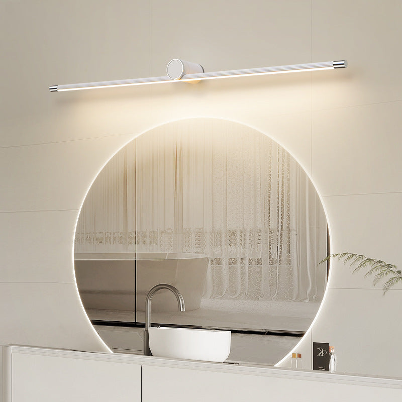مصباح حائط LED بتصميم أسطواني طويل من الألومنيوم والحديد بتصميم عصري بسيط للحمام 