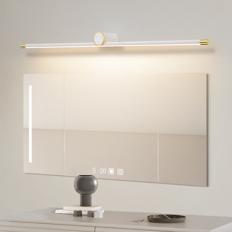 مصباح حائط LED بتصميم أسطواني طويل من الألومنيوم والحديد بتصميم عصري بسيط للحمام 