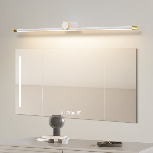 مصباح حائط LED بتصميم أسطواني طويل من الألومنيوم والحديد بتصميم عصري بسيط للحمام 