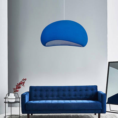 Contemporary Nordic Oval Arch High Density Polystyrene 1-Light Pendant Light For Living Room