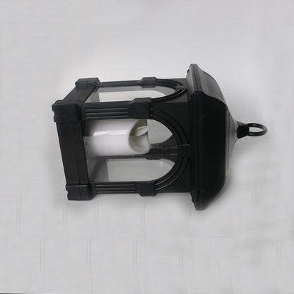 Modern Minimalist Solar Rectangular Candle Plastic LED Outdoor Wall Sconce Lamp For Garden