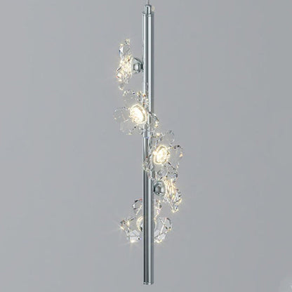 Contemporary Nordic Cylinder Flower Iron Acrylic LED Pendant Light For Bedroom