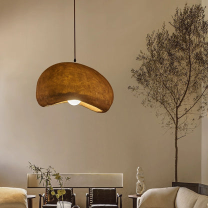 Contemporary Vintage Irregular Round Clouds Iron Resin 1-Light Pendant Light For Living Room