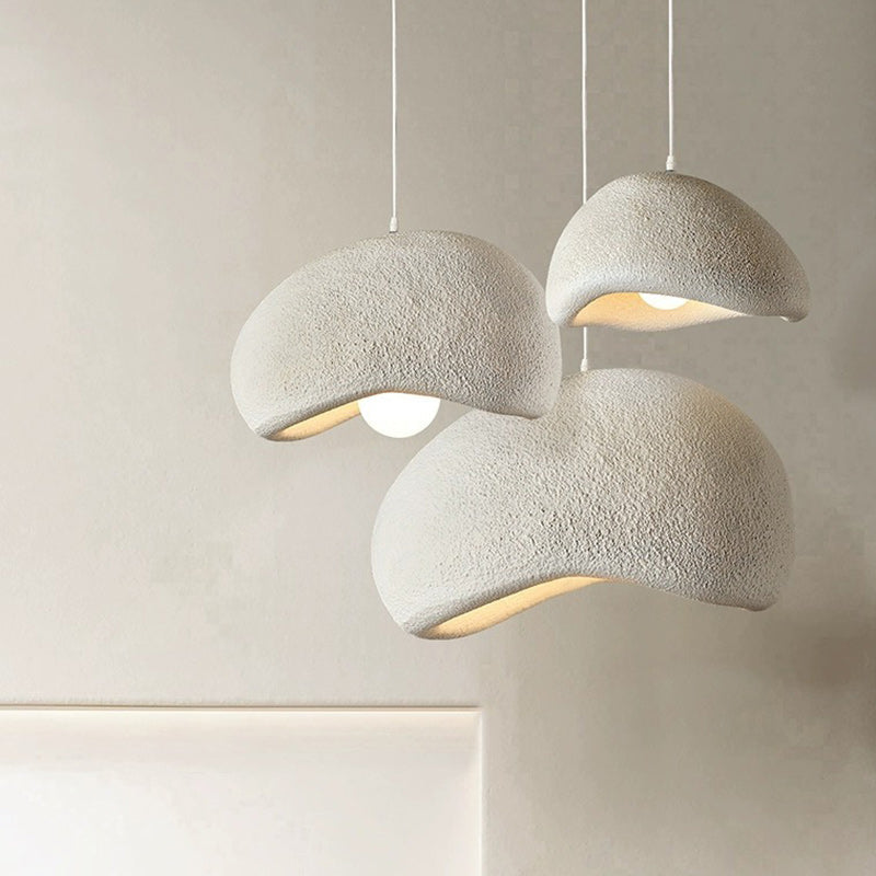 Contemporary Vintage Irregular Round Clouds Iron Resin 1-Light Pendant Light For Living Room