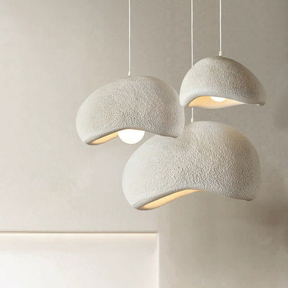 Contemporary Vintage Irregular Round Clouds Iron Resin 1-Light Pendant Light For Living Room
