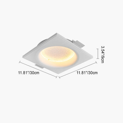 Modern Minimalist Round Moon Iron Plaster LED Wall Sconce Lamp For Living Room