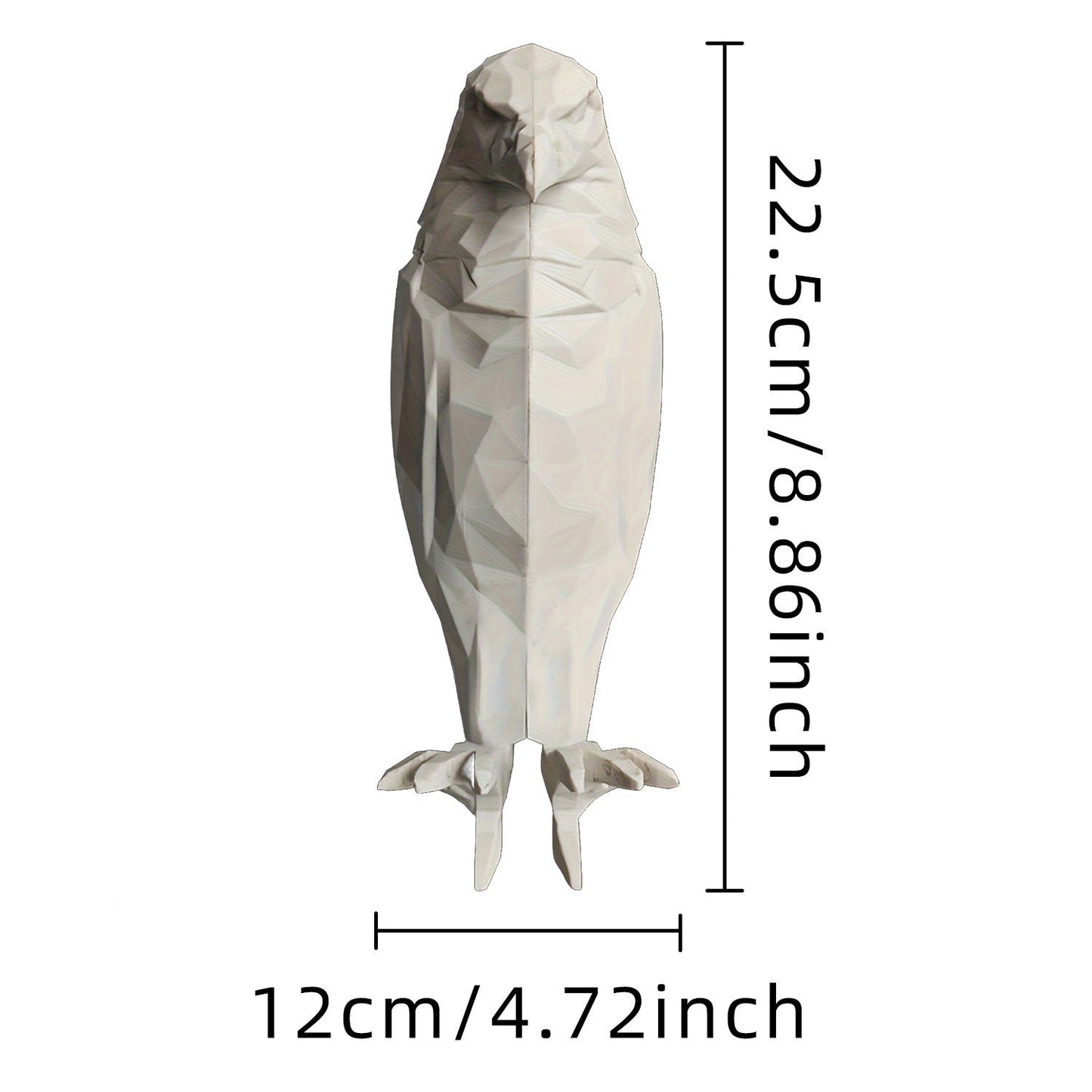 Contemporary Creative 3D Printed Eagle Owl Plastic LED Wall Sconce Lamp For Living Room