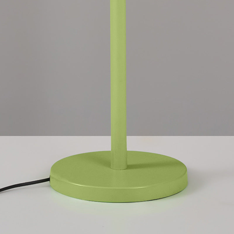 Modern Minimalist Long Flower Iron Frame Glass Shade 2/3 Light Standing Floor Lamp For Living Room