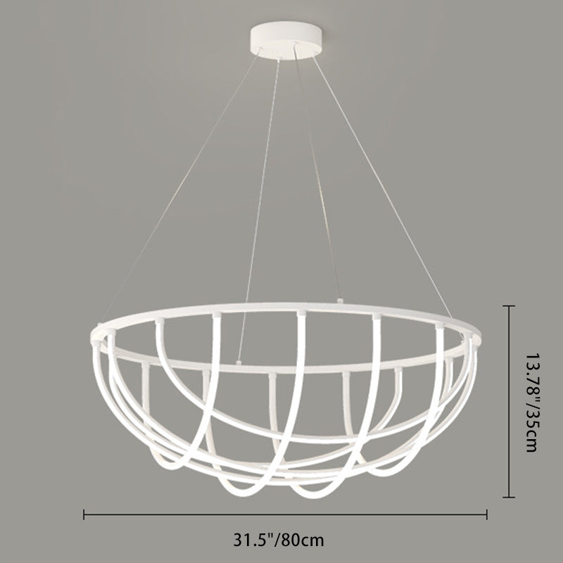 ثريا LED من الألومنيوم والسيليكون بتصميم عصري بسيط على شكل خط طويل غير منتظم لغرفة المعيشة 