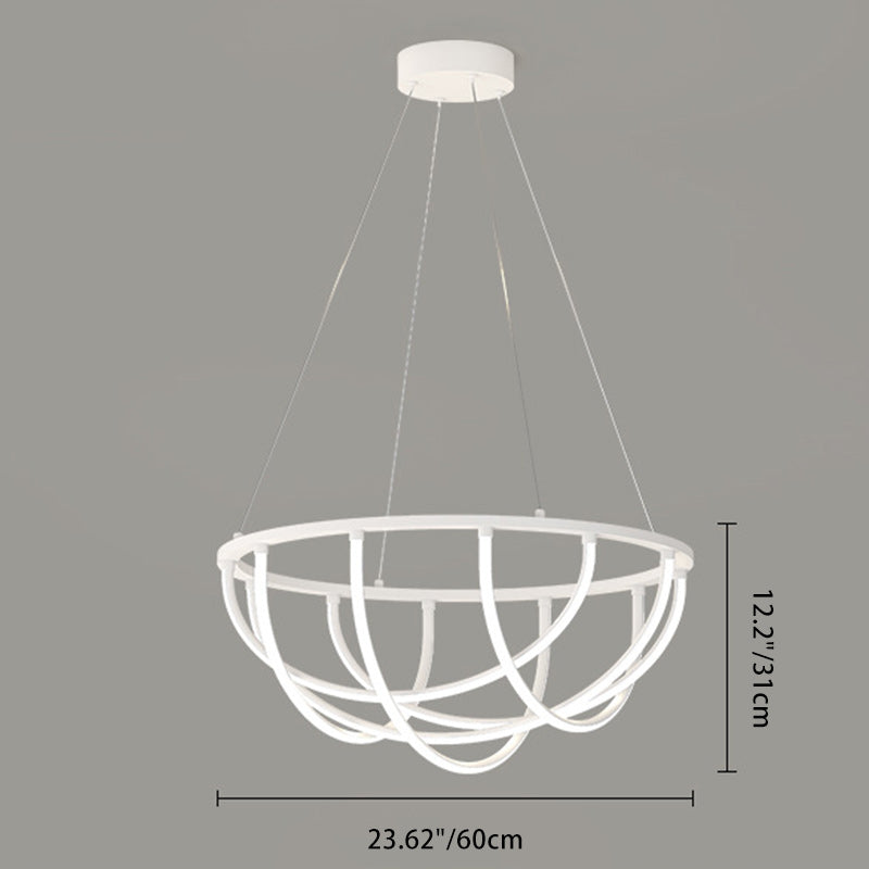 ثريا LED من الألومنيوم والسيليكون بتصميم عصري بسيط على شكل خط طويل غير منتظم لغرفة المعيشة 
