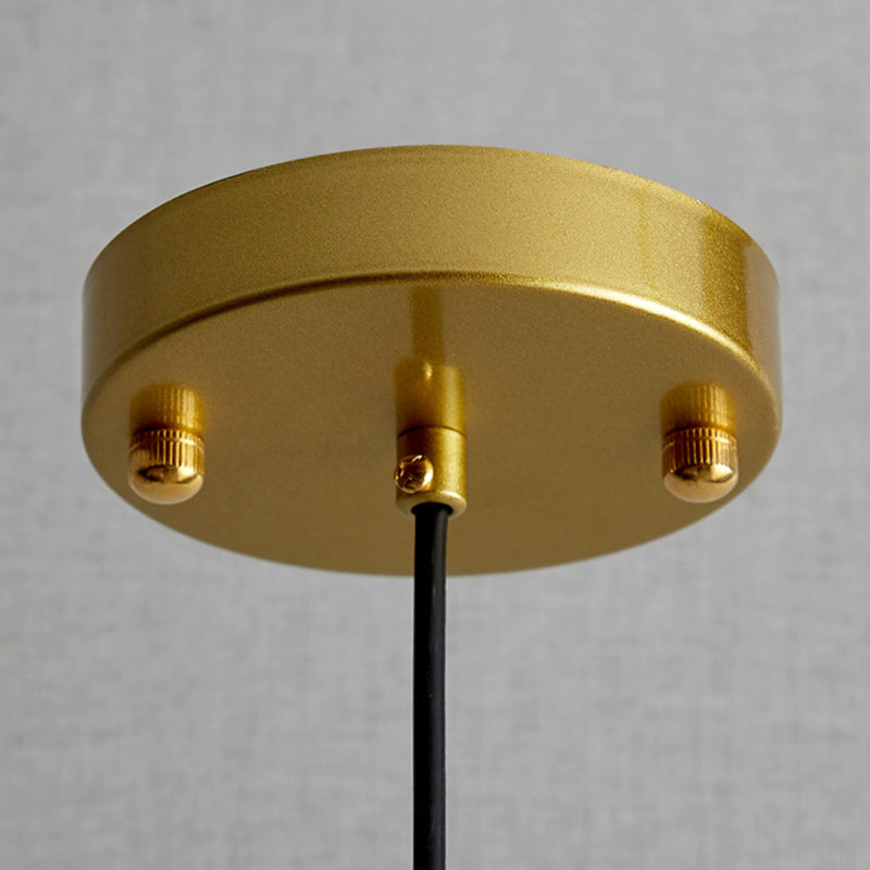 Modern Luxury Round Hardware Crystal 1-Light Pendant Light For Bedroom