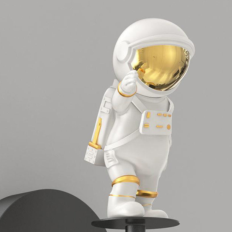 Modern Minimalist Orb Astronaut Iron Resin Acrylic LED Wall Sconce Lamp For Bedroom