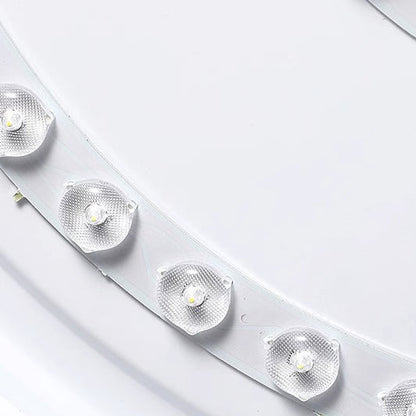 伝統的な中国風の円形四角形ラバーウッドフレームアクリルシェードLEDフラッシュマウントシーリングライト寝室用