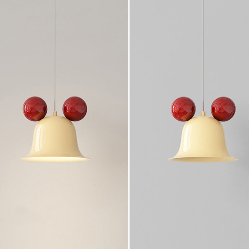 Contemporary Creative Round Bell Shape Iron 1-Light Wall Sconce Lamp For Bedroom