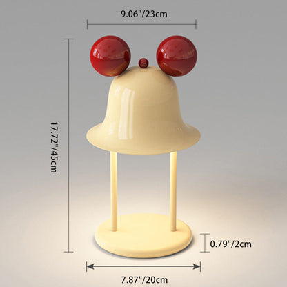 Contemporary Creative Cylinder Bell Shape Iron Shade 1-Light Table Lamp For Bedroom