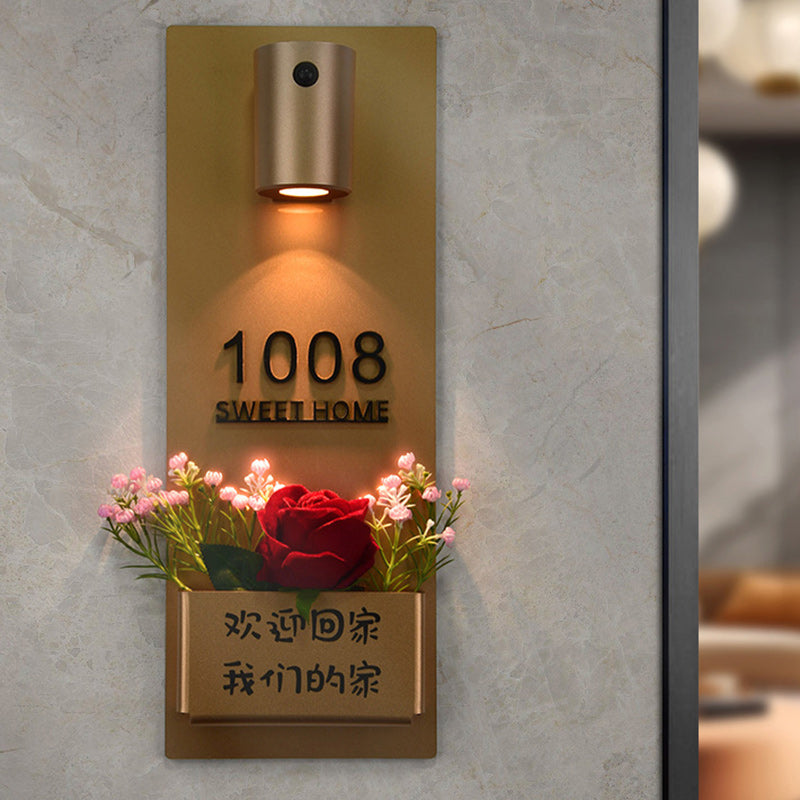 Modern Minimalist Charge Electromagnetic Suction Cylinder Resin LED Wall Sconce Lamp For Bedroom