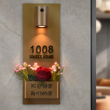 Modern Minimalist Charge Electromagnetic Suction Cylinder Resin LED Wall Sconce Lamp For Bedroom