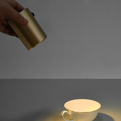 Modern Minimalist Charge Electromagnetic Suction Cylinder Resin LED Wall Sconce Lamp For Bedroom