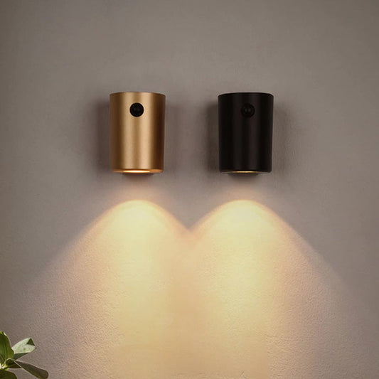 مصباح حائط LED بتصميم عصري بسيط مزود بأسطوانة شفط كهرومغناطيسية لغرفة النوم 