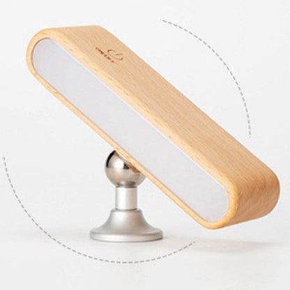 Modern Minimalist Magnetic Rectangular Wood LED Wall Sconce Lamp For Bedroom