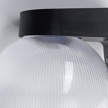 Modern Simplicity Waterproof Orb Polycarbonate Acrylic 1-Light Wall Sconce Lamp For Outdoor Patio