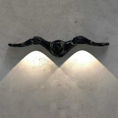 مصباح حائط LED من الألومنيوم بتصميم عصري ومبتكر مقاوم للماء للفناء الخارجي 