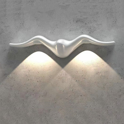 مصباح حائط LED من الألومنيوم بتصميم عصري ومبتكر مقاوم للماء للفناء الخارجي 