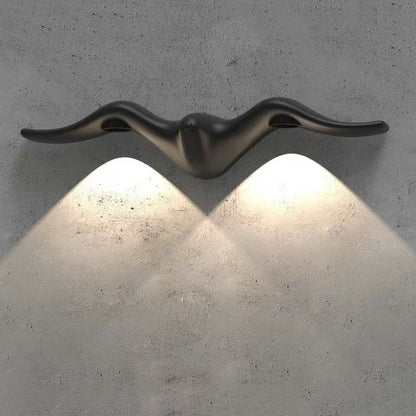 مصباح حائط LED من الألومنيوم بتصميم عصري ومبتكر مقاوم للماء للفناء الخارجي 