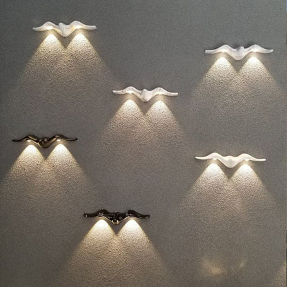 مصباح حائط LED من الألومنيوم بتصميم عصري ومبتكر مقاوم للماء للفناء الخارجي 