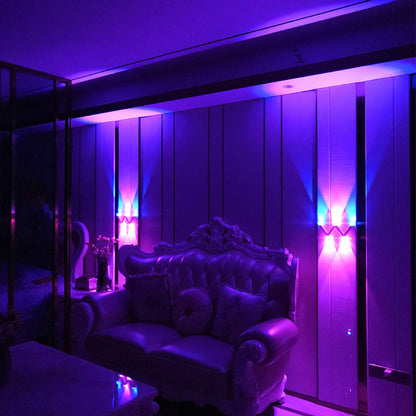 Modern Minimalist Line W Shape ABS Acrylic LED Wall Sconce Lamp For Bedroom