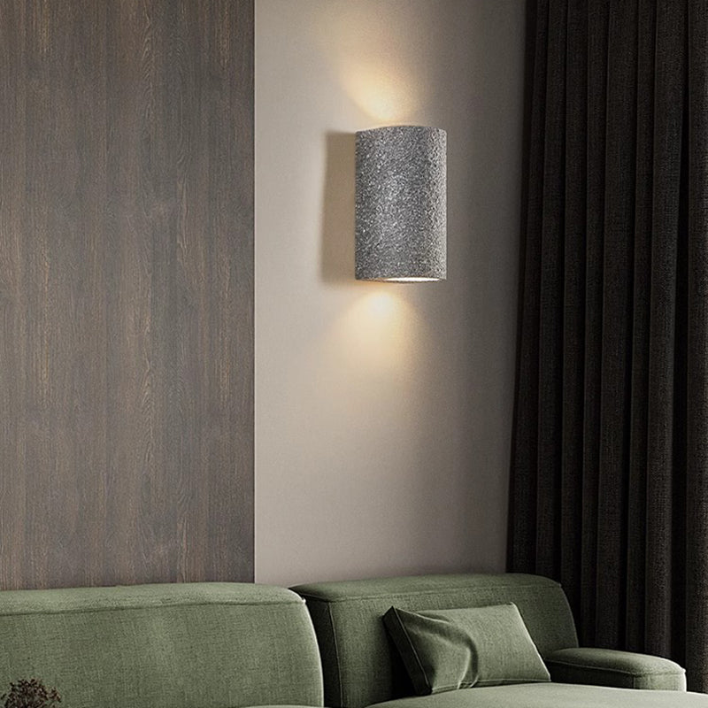 Modern Minimalist Cylinder Composite LED Wall Sconce Lamp For Living Room