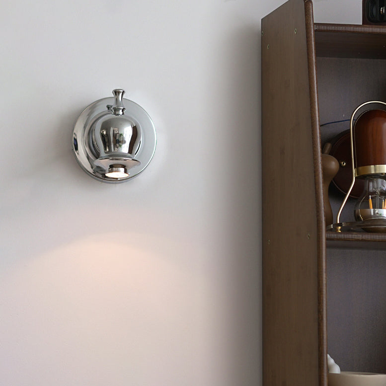 Contemporary Creative Round Faucet Iron 1-Light Wall Sconce Lamp For Bedroom