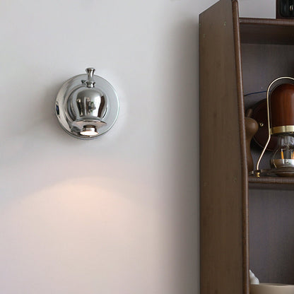 Contemporary Creative Round Faucet Iron 1-Light Wall Sconce Lamp For Bedroom