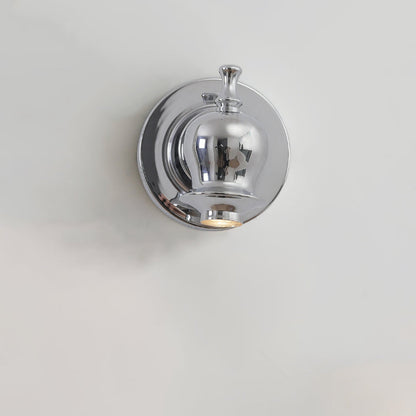 Contemporary Creative Round Faucet Iron 1-Light Wall Sconce Lamp For Bedroom