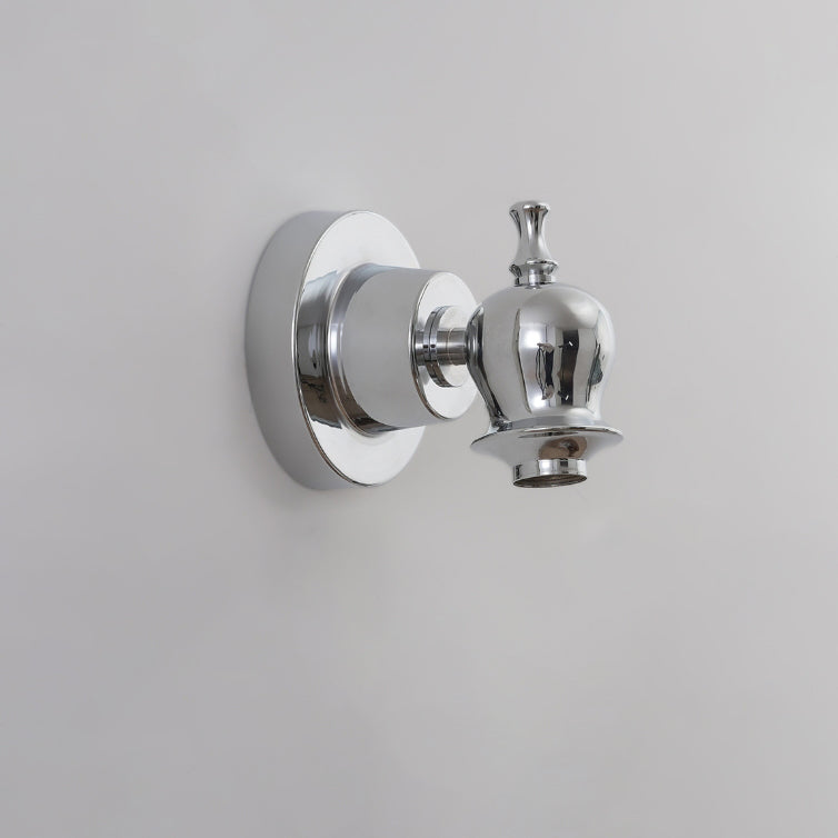 Contemporary Creative Round Faucet Iron 1-Light Wall Sconce Lamp For Bedroom