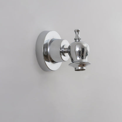 Contemporary Creative Round Faucet Iron 1-Light Wall Sconce Lamp For Bedroom