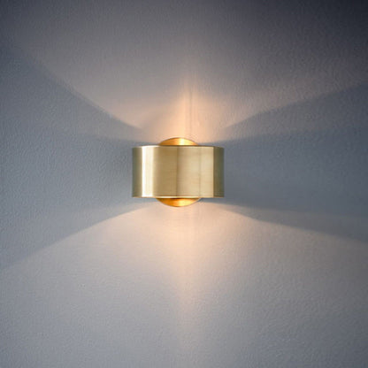 Modern Minimalist Round Circle Iron 1-Light Wall Sconce Lamp For Bedroom