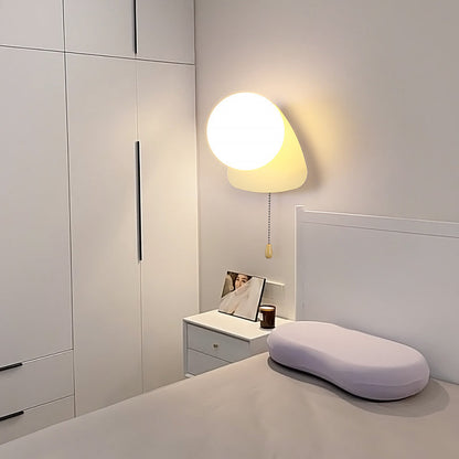Modern Minimalist Round Square Triangle Orb Iron Glass 1-Light Wall Sconce Lamp For Living Room