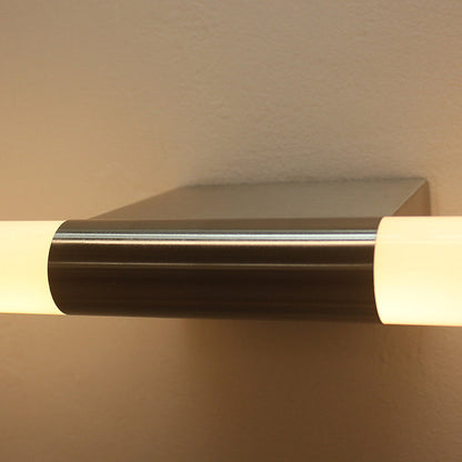 Modern Minimalist Cylindrical Iron Base Aluminum Acrylic Shade LED Vanity Lamp Wall Sconce Lamp For Bathroom