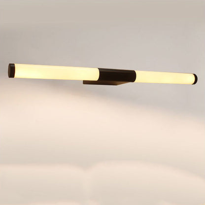 Modern Minimalist Cylindrical Iron Base Aluminum Acrylic Shade LED Vanity Lamp Wall Sconce Lamp For Bathroom
